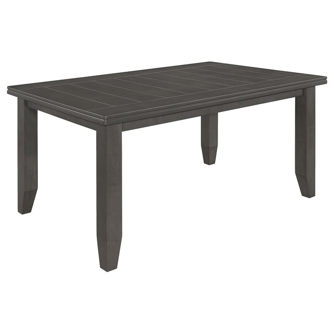 Coaster Furniture Dalila Dark Grey Rectangular Plank Top Dining Table CST-102721GRY