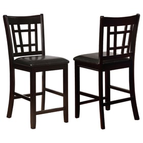 2 Coaster Furniture Lavon Black Espresso Counter Height Stools