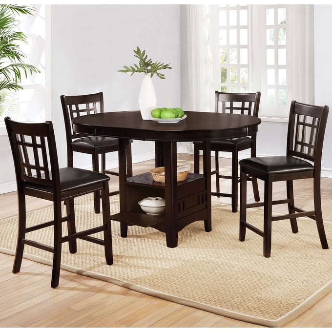 Coaster Furniture Lavon Espresso 5pc Bar Set CST-102888SET