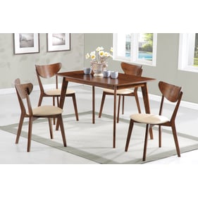 Coaster Furniture Kersey Chestnut 5pc Dining Room Set