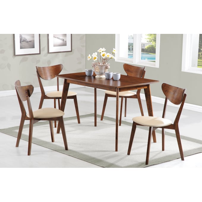 Coaster Furniture Kersey Chestnut 5pc Dining Room Set CST-103061-DR-S