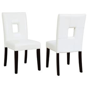 2 Coaster Furniture Shannon White Open Back Dining Chairs