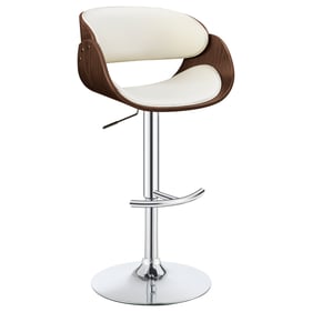 Coaster Furniture Dana Ecru Walnut Adjustable Bar Stool