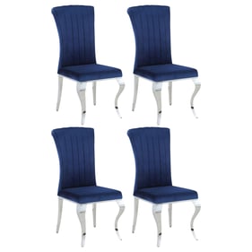 4 Coaster Furniture Betty Ink Blue Side Chairs