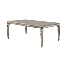 Coaster Furniture Bling Game Metallic Platinum Rectangle Dining Table