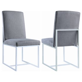 2 Coaster Furniture Mackinnon Grey Side Chairs