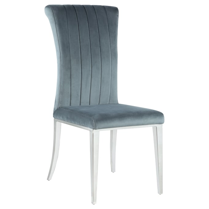 2 Coaster Furniture Beaufort Dark Grey Dining Chairs CST-109452