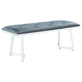 Beaufort Upholstered Tufted Bench Dark Grey