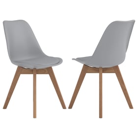 2 Coaster Furniture Caballo Grey Oak Side Chairs