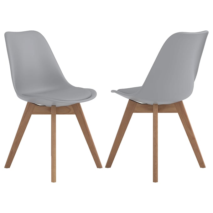 2 Coaster Furniture Caballo Grey Oak Side Chairs CST-110132