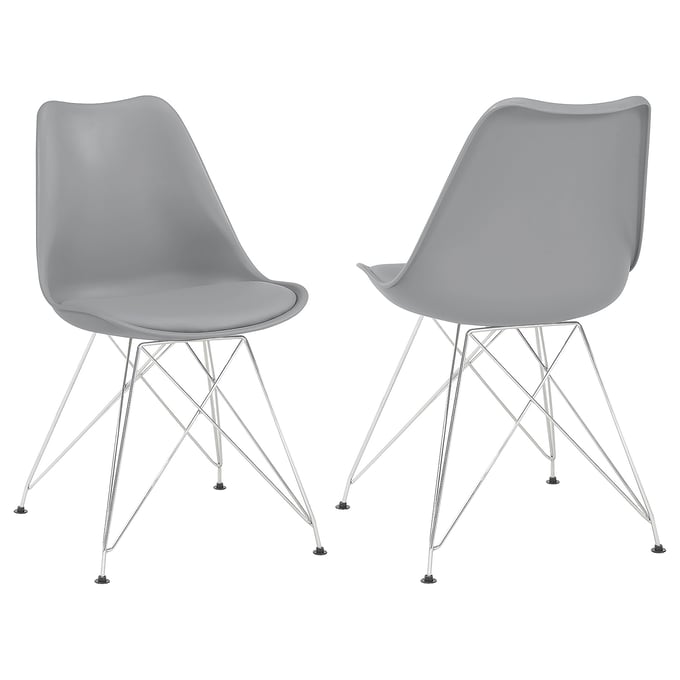 2 Coaster Furniture Juniper Grey Side Chairs CST-110262