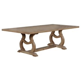 Coaster Furniture Brockway Barley Brown Trestle Dining Table