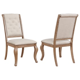 2 Coaster Furniture Brockway Cream Side Chairs