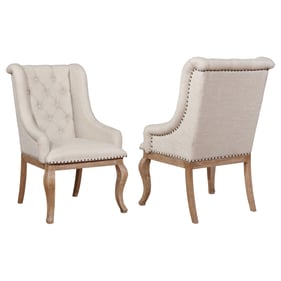 2 Coaster Furniture Brockway Cream Arm Chairs