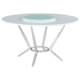 Coaster Furniture Abby Glossy White Dining Table