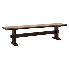 Coaster Furniture Bexley Natural Honey Smokey Black Dining Bench