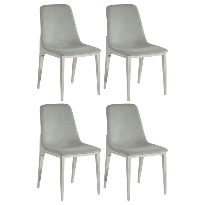 4 Coaster Furniture Irene Light Grey Dining Chairs CST-110402