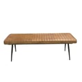 Misty Cushion Side Bench Camel and Black