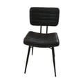 Partridge Padded Side Chairs Espresso and Black (Set of 2)