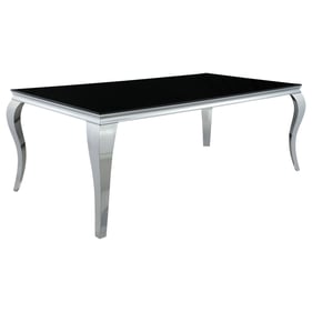 Coaster Furniture Carone Black Chrome Dining Table