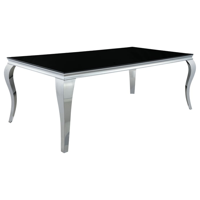 Coaster Furniture Carone Black Chrome Dining Table CST-115071