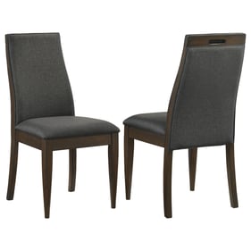 2 Coaster Furniture Wes Grey Side Chairs