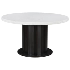 Coaster Furniture Sherry White Rustic Espresso Round Dining Table