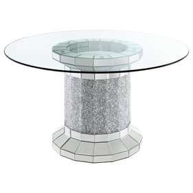 Coaster Furniture Ellie Clear Pedestal Dining Table