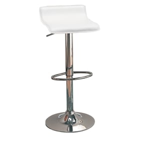 2 Coaster Furniture Bidwell White 29 Inch Backless Adjustable Bar Stools