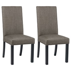 2 Coaster Furniture Hubbard Charcoal Side Chairs