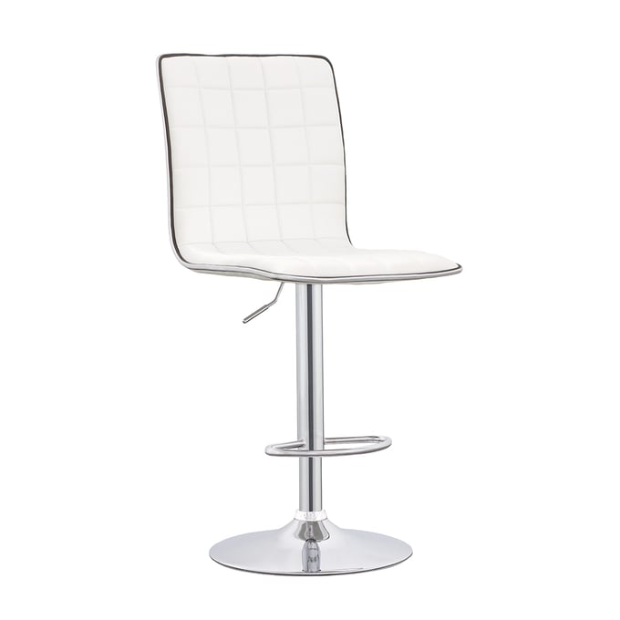 2 Coaster Furniture Ashbury White Adjustable Bar Stools CST-122089