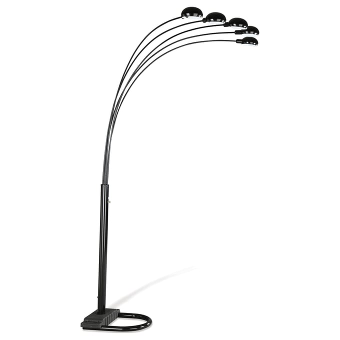 Coaster Furniture Kayd Black 5 Light Floor Lamp CST-1297A