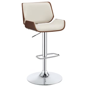 Coaster Furniture Folsom Ecru Walnut Adjustable Bar Stool