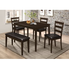 Coaster Furniture Guillen Cappuccino Dark Brown 5pc Dining Room Set