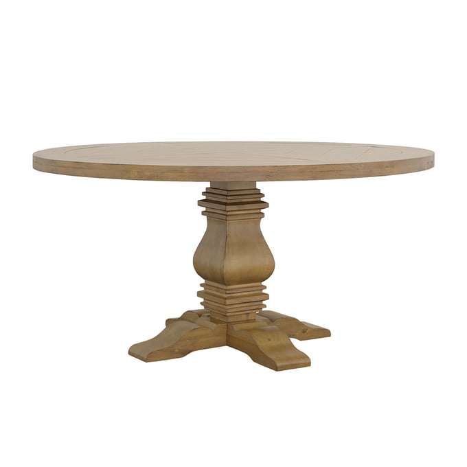 Coaster Furniture Florence Rustic Smoke Round Dining Table CST-180200