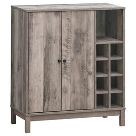 Coaster Furniture Cheyenne Weathered Acacia Stemware Rack Wine Cabinet