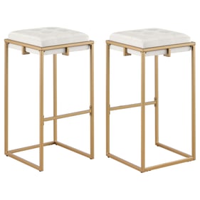 2 Coaster Furniture Nadia Beige Gold Bar Stools