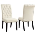 Alana Tufted Back Upholstered Side Chairs Beige (Set of 2)