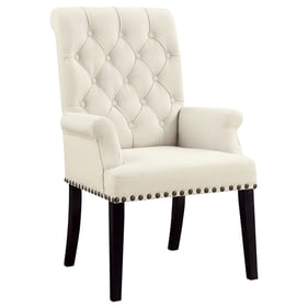 Coaster Furniture Alana Beige Tufted Back Arm Chair