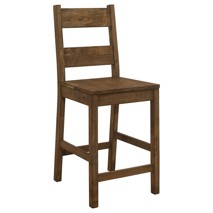 2 Coaster Furniture Coleman Rustic Golden Brown Counter Height Stools CST-192029