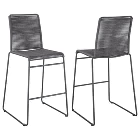 2 Coaster Furniture Jerome Charcoal Bar Stools with Footrest