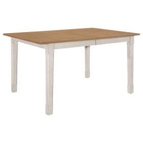 Coaster Furniture Kirby Natural White Dining Table with Butterfly Leaf