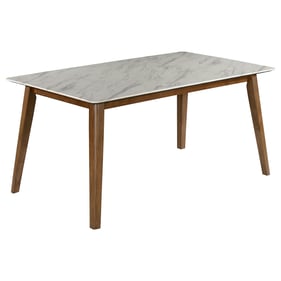 Coaster Furniture Everett White Natural Walnut Dining Table