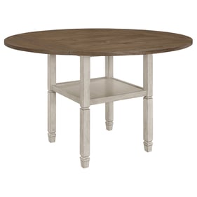 Coaster Furniture Sarasota Nutmeg Rustic Cream Counter Height Table