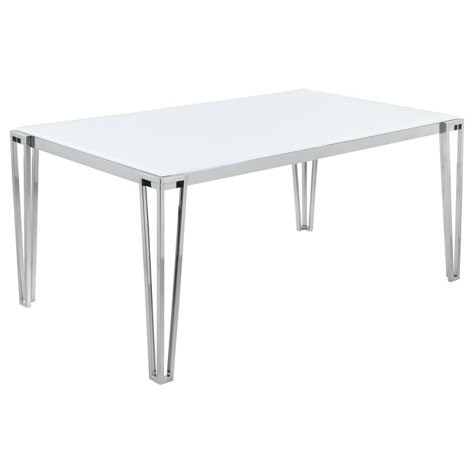 Coaster Furniture Pauline White Rectangular Dining Table CST-193001