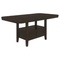 Prentiss Rectangular Counter Height Table with Butterfly Leaf Cappuccino