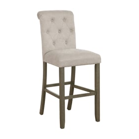 2 Coaster Furniture Balboa Beige Tufted Back Bar Stools