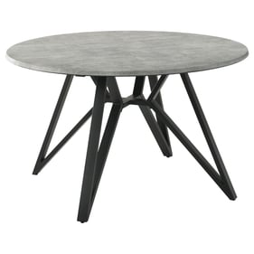 Coaster Furniture Neil Concrete Round Wood Top Dining Table