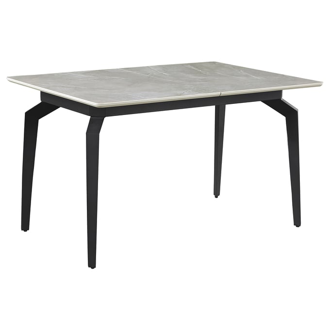 Coaster Furniture Mina Grey Ceramic Sandy Black Dining Table CST-193831