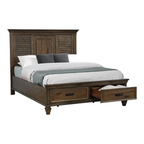 Coaster Furniture Franco Burnished Oak King Storage Bed